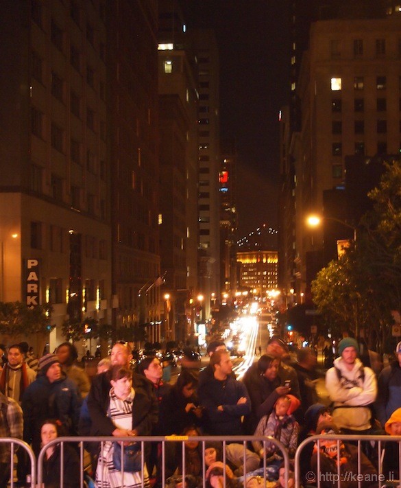 Down California Street during Chinese New Year parade