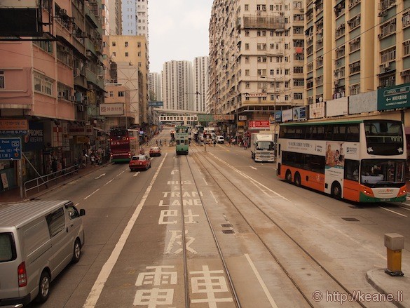 Riding the Historic Double Decker Tram in Hong Kong