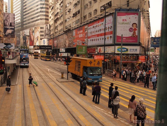 Riding the Historic Double Decker Tram in Hong Kong