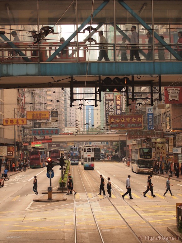 Riding the Historic Double Decker Tram in Hong Kong