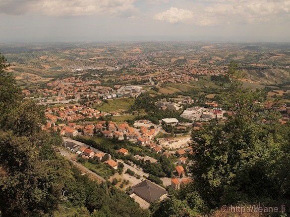 View from the top of San Marino