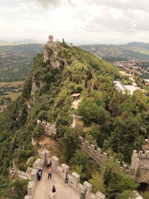 Panoramic View from top of Guaita Castle in San Marino