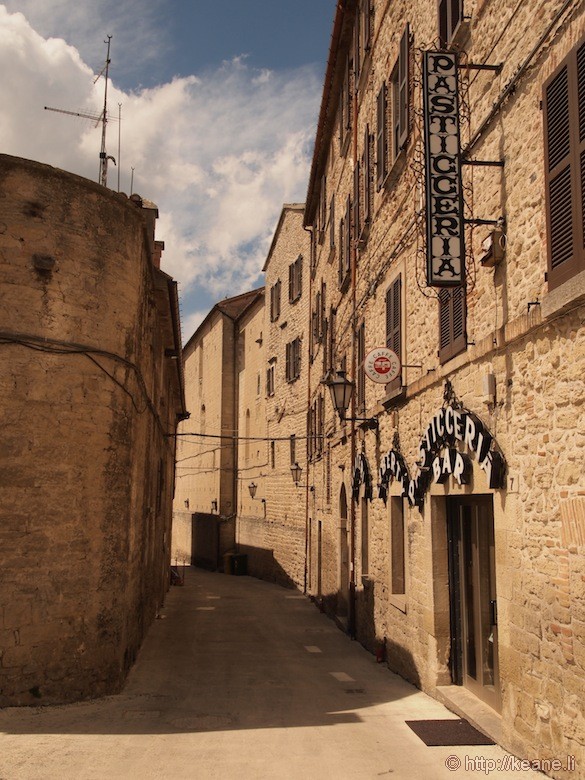 Empty Street in San Marino