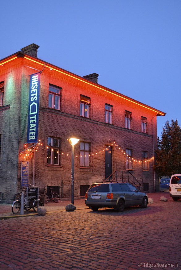 Husets Teater in Copenhagen at Night