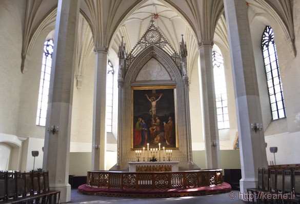 Inside St. Nicholas' Church in Tallinn