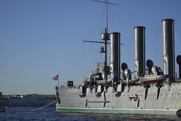 Naval Ship in St. Petersburg Waters