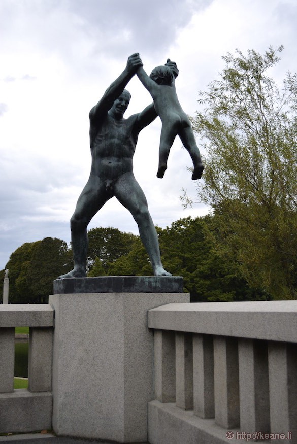 Gustav Vigeland Sculpture in Frogner Park in Oslo