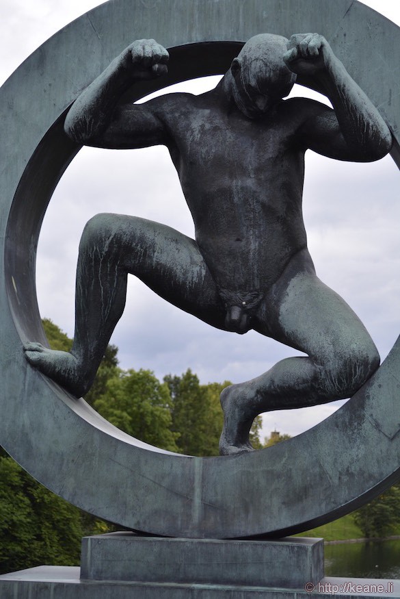 Gustav Vigeland Sculpture in Frogner Park in Oslo