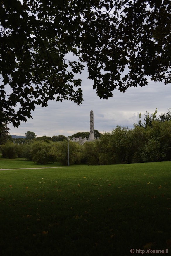 Gustav Vigeland Column in Frogner Park in Oslo