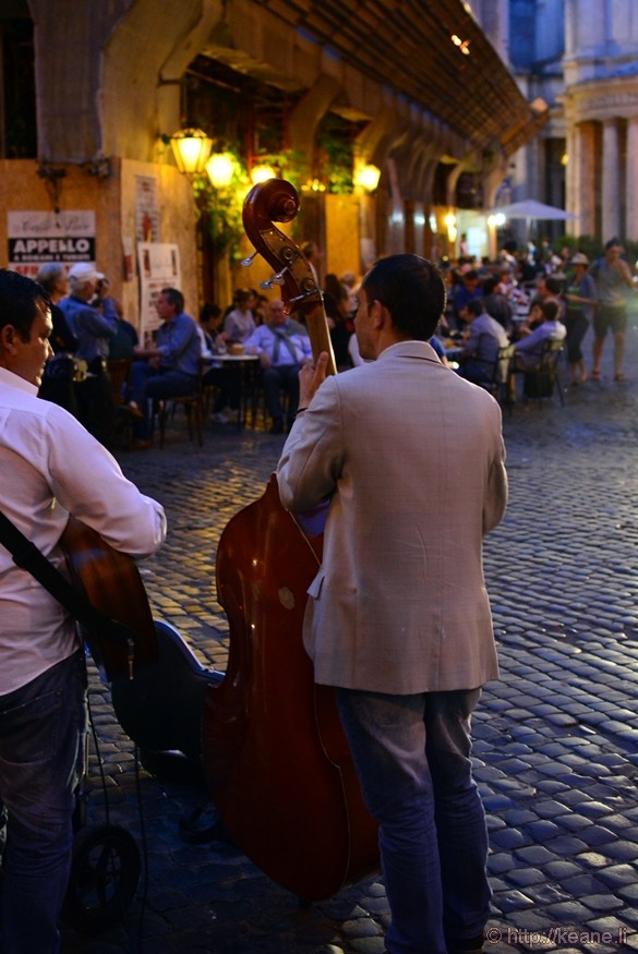 Live Band Performing in Rome's Centro Storico