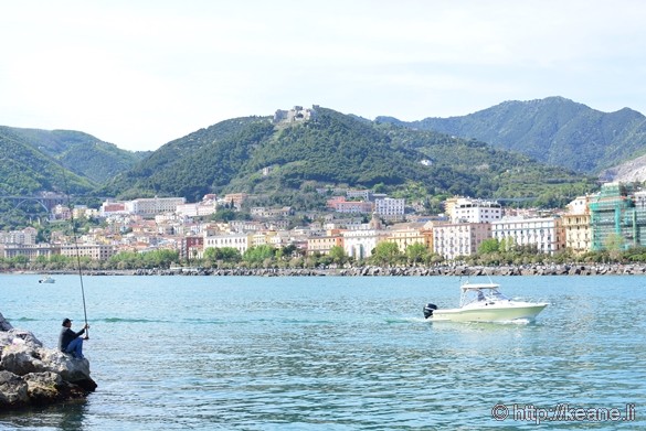 Salerno Waterfront and Fisherman