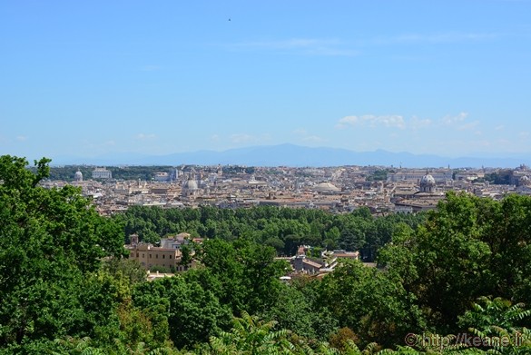 View of Rome from Gianicolo's Piazza Garibaldi