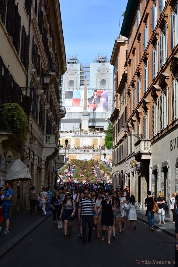 Via dei Condotti and the Spanish Steps