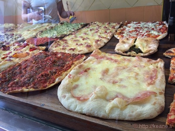 Roman Pizza at Pizzeria Salernitana in Flaminio