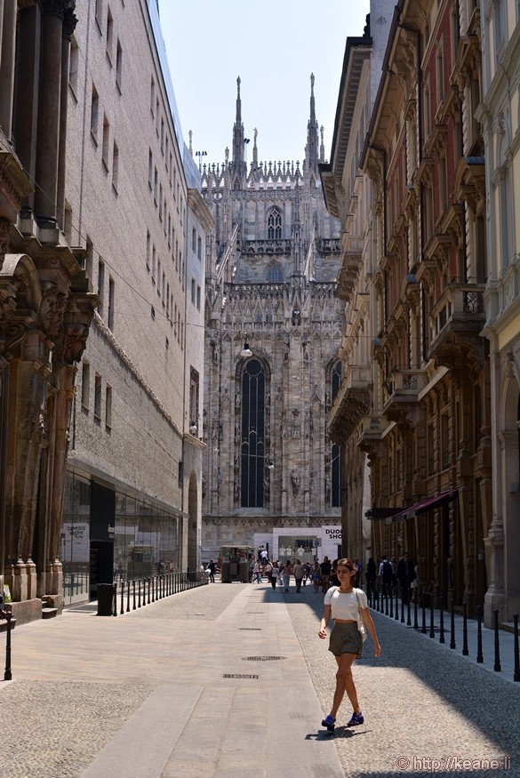 Girl by Duomo in Milan