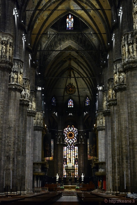 Inside Milan's Duomo