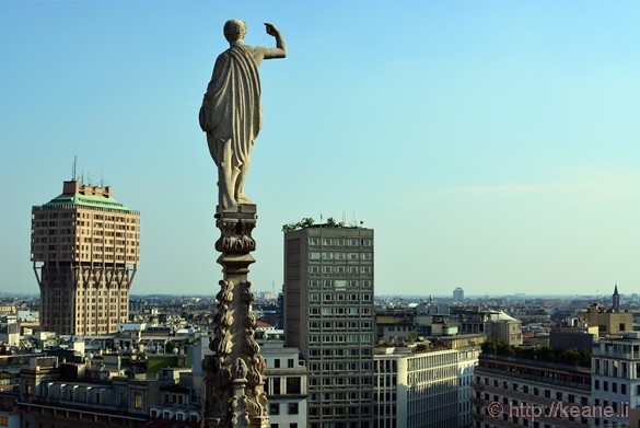 View from the Terrazze del Duomo in Milan