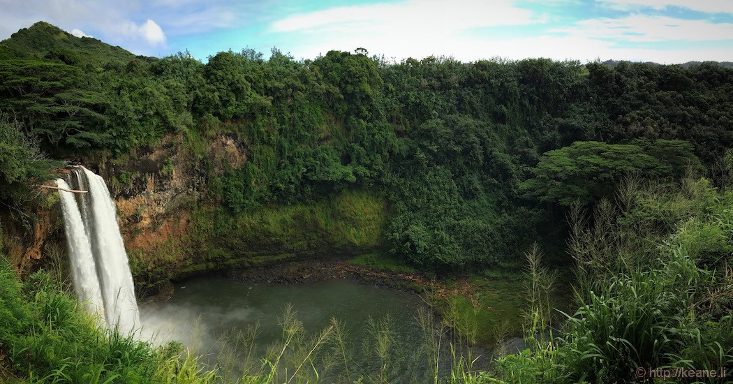 Kauai - Wailua Falls Panorama