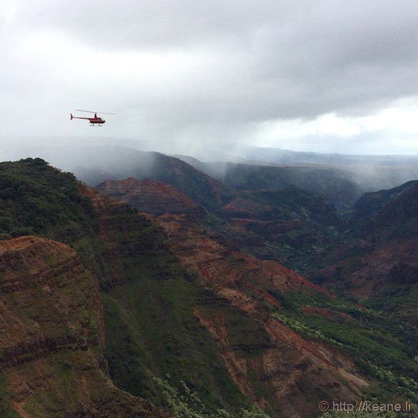 Kauai - Helicopter Over Waimea Canyon