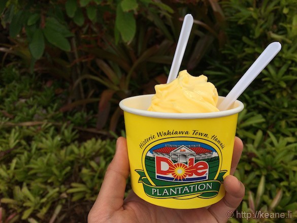 Oahu - Dole Whip at Dole Plantation in Kunia