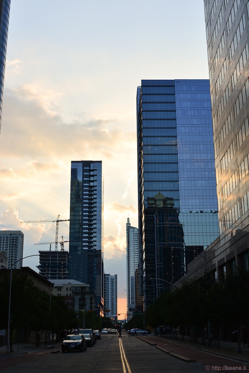 Sunset in Downtown Austin