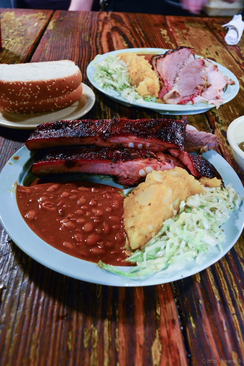 Barbecue at the Salt Lick in Texas