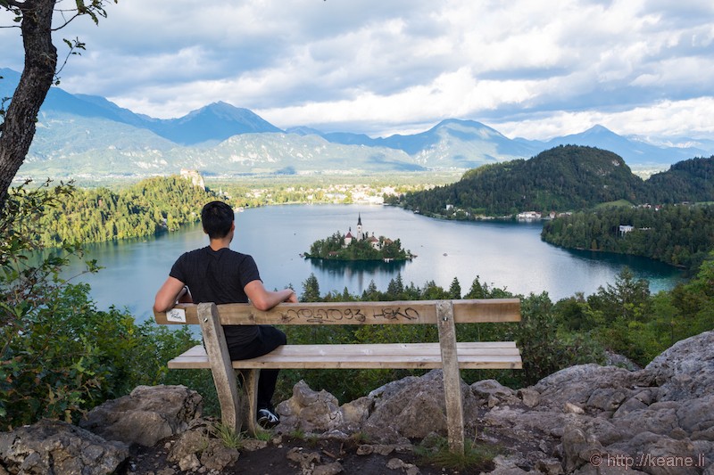 View of Lake Bled from Ojstrica