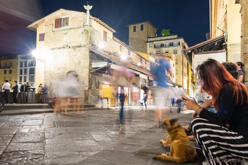 Ponte Vecchio Ghosts at Night