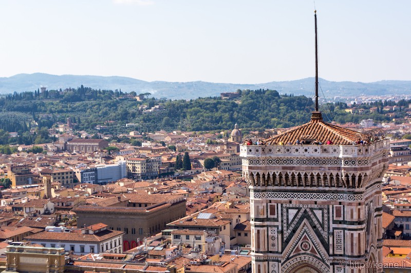 View from the Top of the Florence Duomo, Campanile