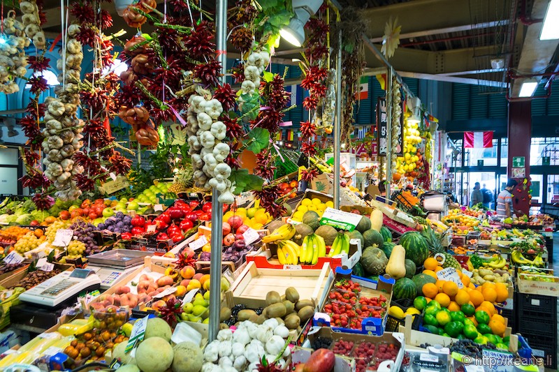 Produce in the Mercato Centrale of Florence