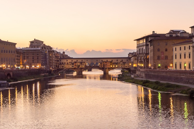 Ponte Vecchio at Sunset