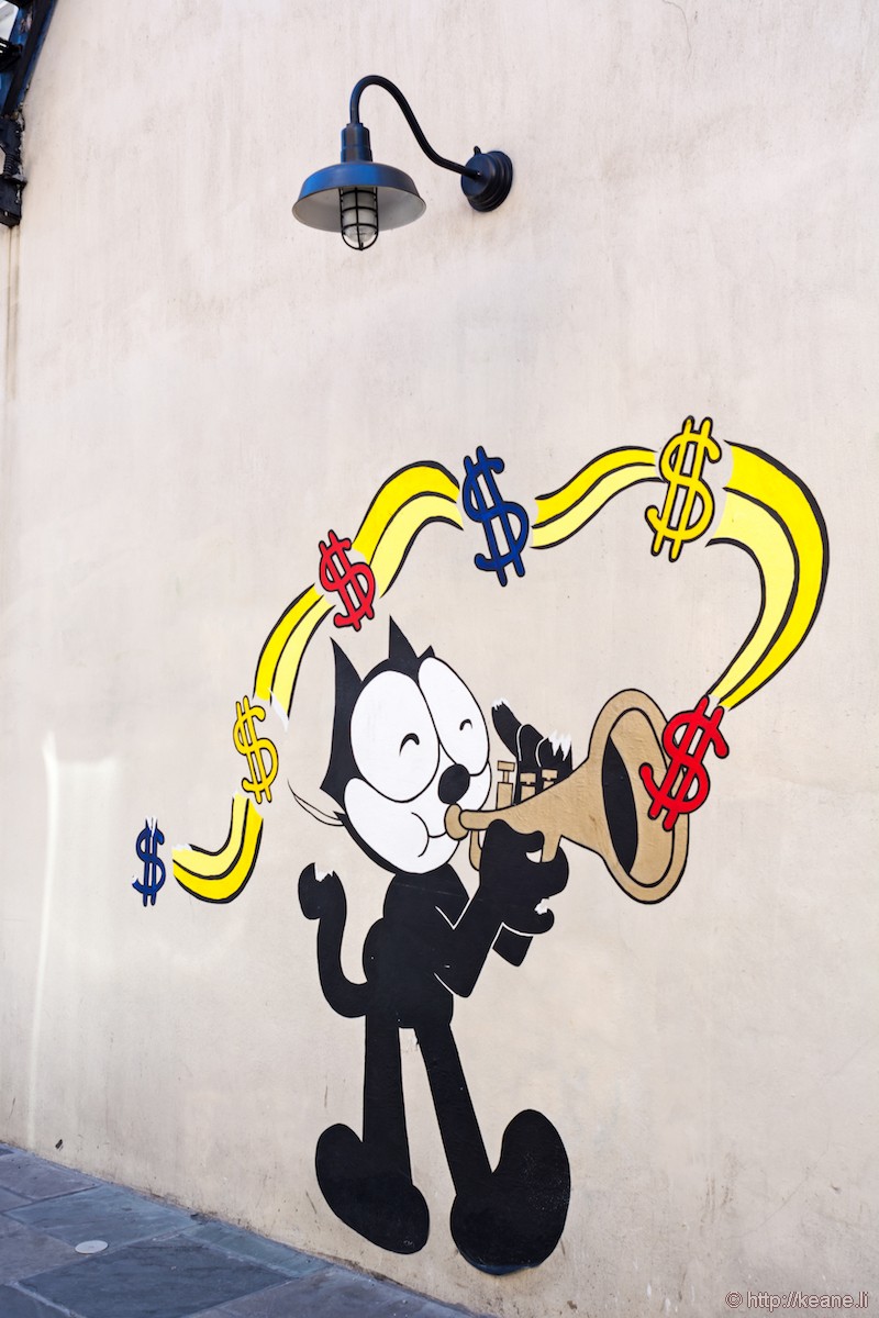 Felix the Cat Street Art in New Orleans