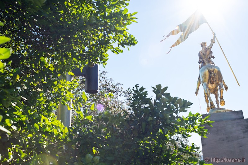 Equestrian Statue of Joan of Arc in New Orleans