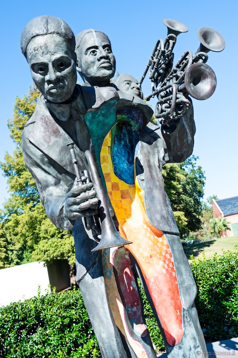 Buddy Bolden Statue in Louis Armstrong Park