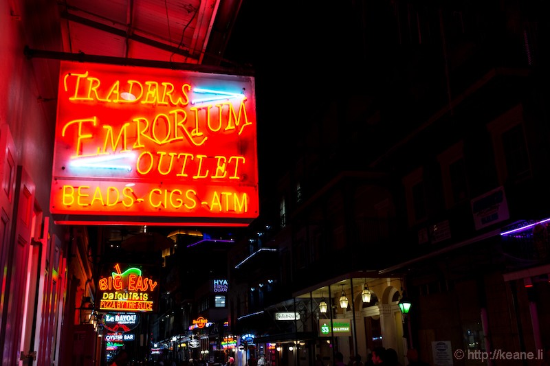 Neon Lights on Bourbon Street