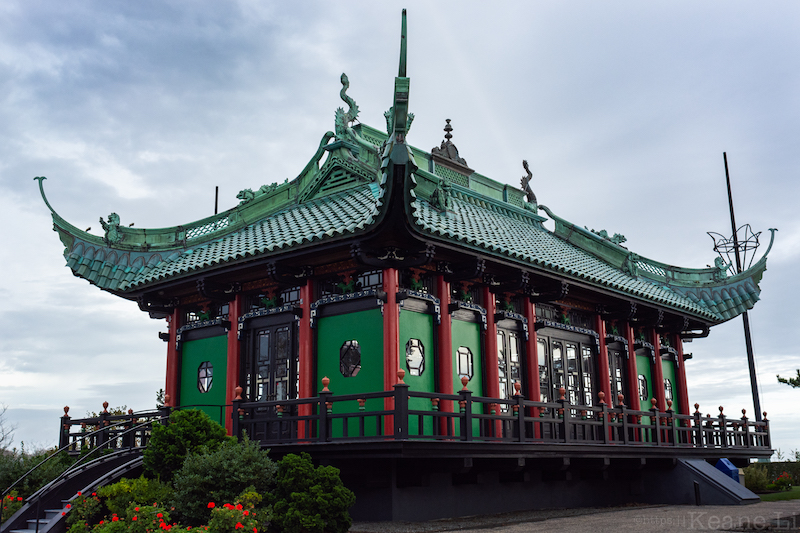 Chinese Tea House Behind the Marble House in Newport