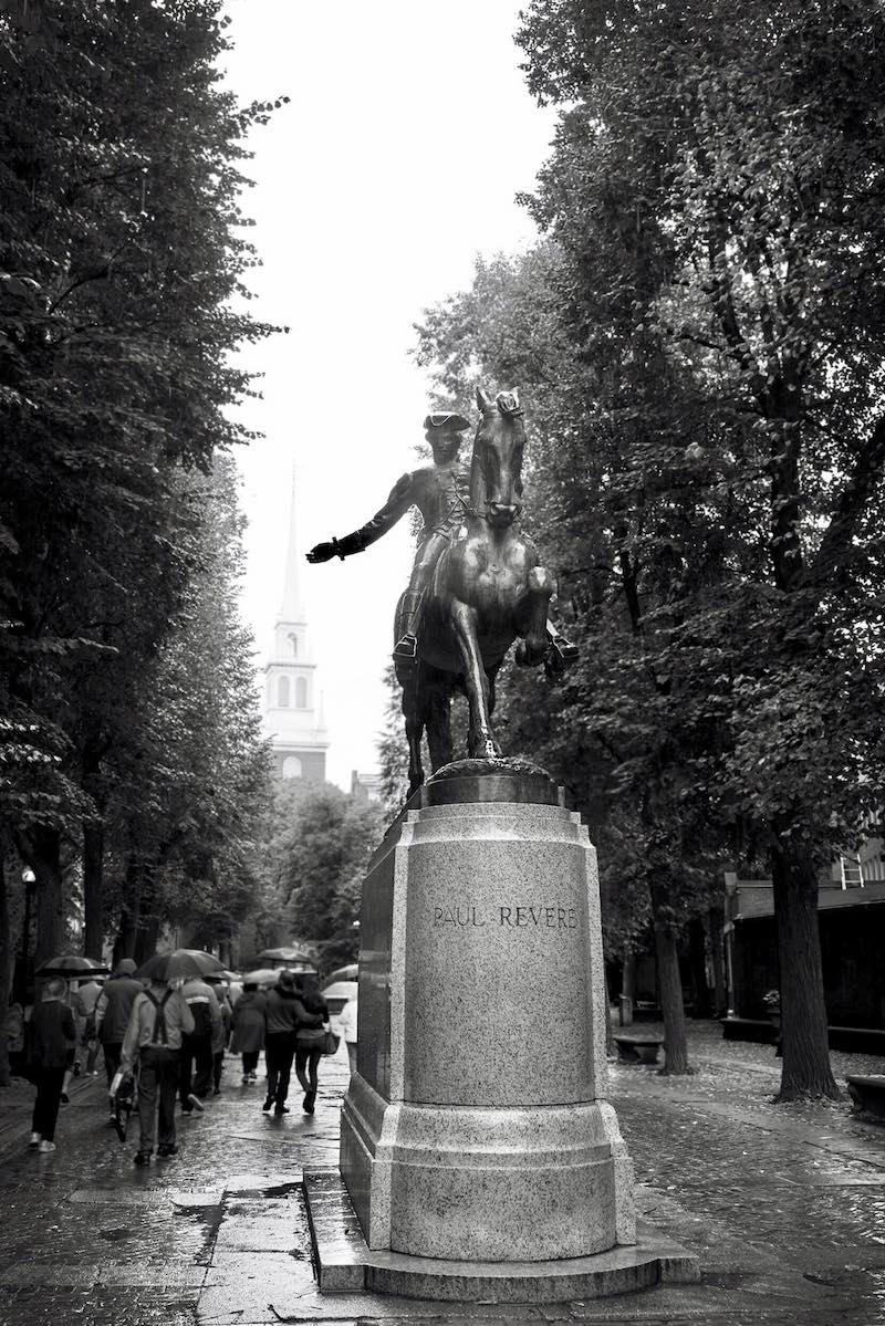 Paul Revere Statue in Boston